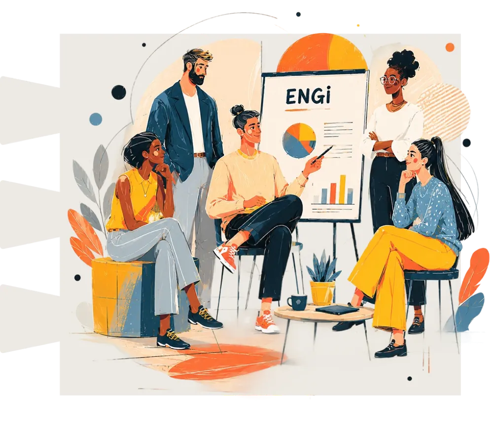 Het ENGI-team in gesprek